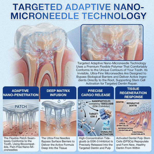 🦷𝐆𝐥𝐢𝐦𝐦𝐞𝐫𝐥𝐲® 🌲Tideglusib flaster s mikroiglama za popravak zubi i desni|Napredne trakice za aktivaciju matičnih stanica (obnavljaju caklinu i dentin, jačaju desni, uklanjaju kamenac i neugodne mirise, zaustavljaju osjetljivost zuba) 3.0