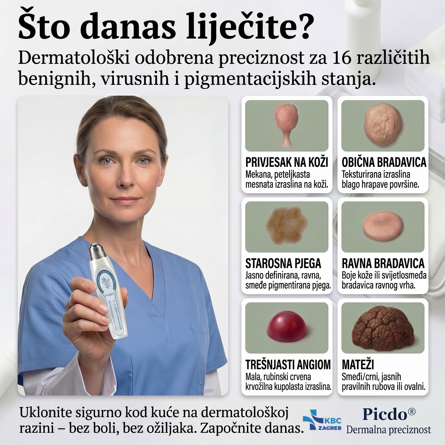 🍀🍀𝐏i𝐜𝐝o® 𝟕-𝐝𝐧𝐞𝐯𝐧𝐢 𝐨𝐝𝐬𝐭𝐫𝐚𝐧𝐣𝐢𝐯𝐚č 𝐛𝐫𝐚𝐝𝐚𝐯𝐢𝐜𝐚 𝐢 𝐦𝐫𝐥𝐢𝐚 (Rollerball bez boli, bez ožiljaka)
