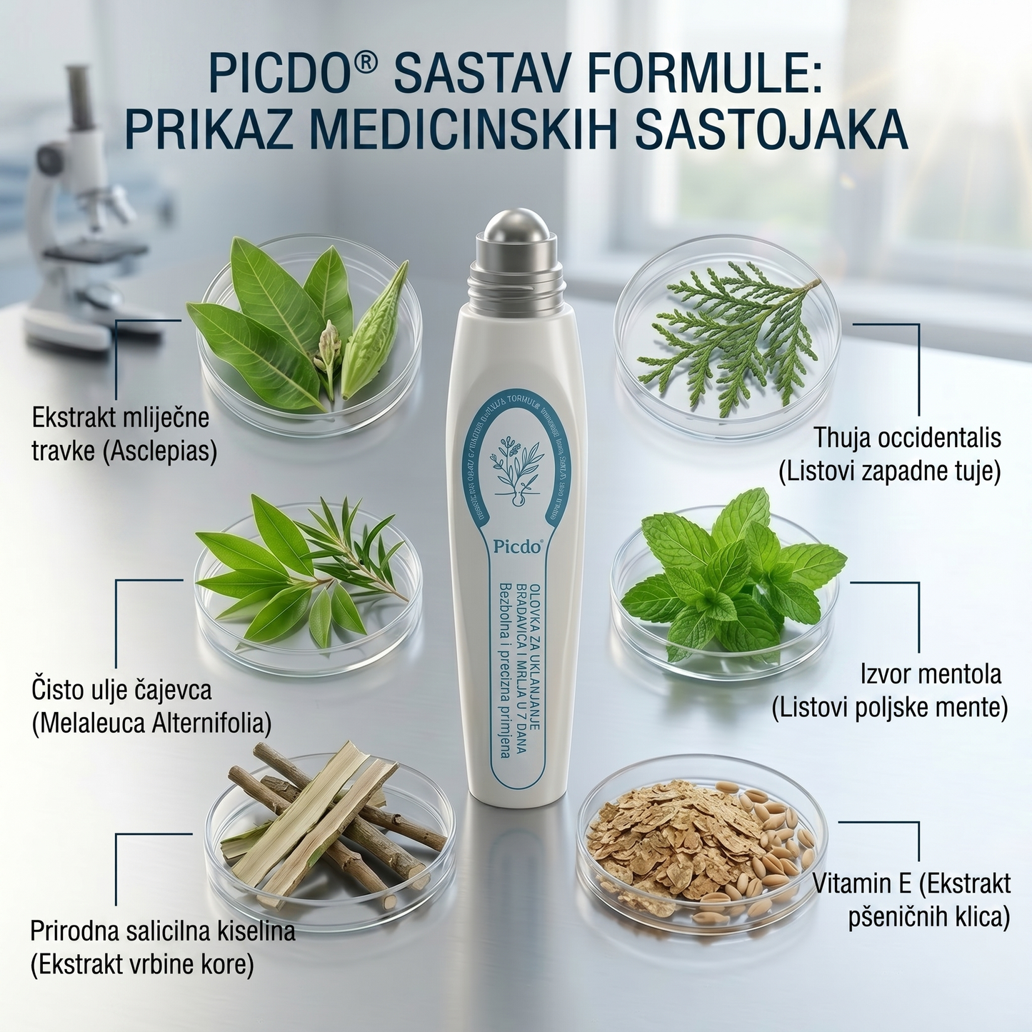 🍀🍀𝐏i𝐜𝐝o® 𝟕-𝐝𝐧𝐞𝐯𝐧𝐢 𝐨𝐝𝐬𝐭𝐫𝐚𝐧𝐣𝐢𝐯𝐚č 𝐛𝐫𝐚𝐝𝐚𝐯𝐢𝐜𝐚 𝐢 𝐦𝐫𝐥𝐢𝐚 (Rollerball bez boli, bez ožiljaka)